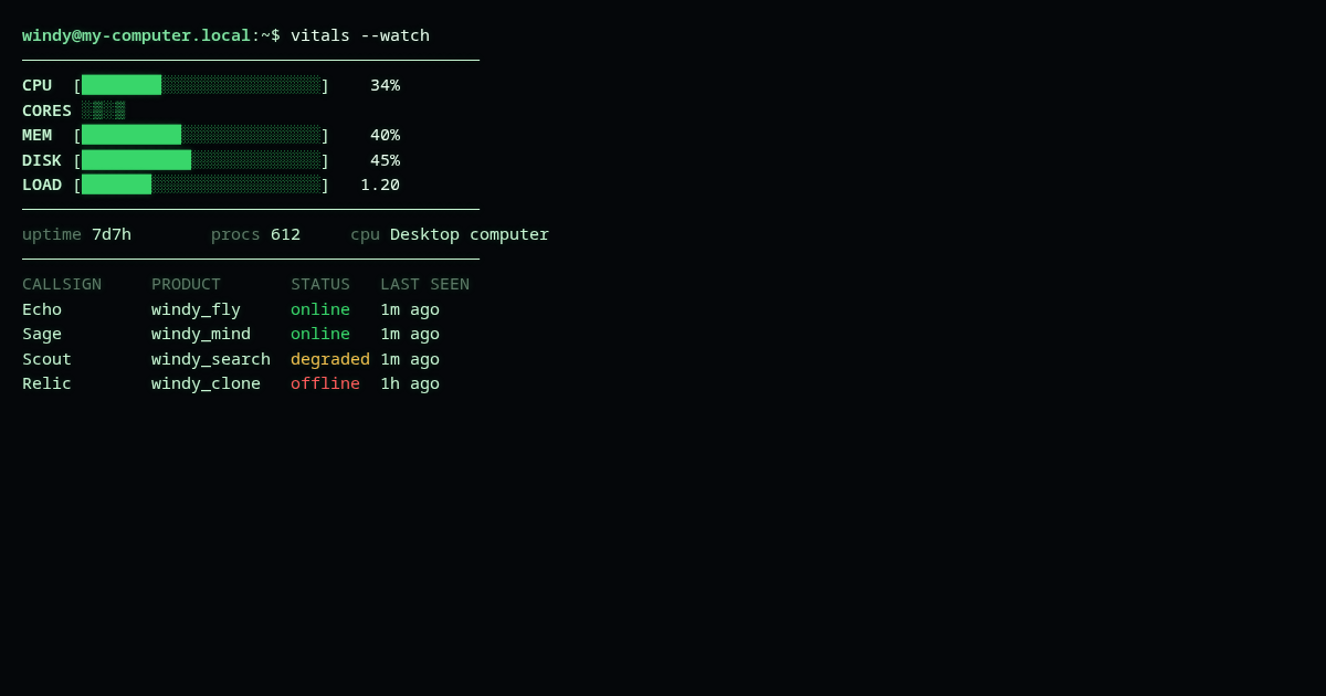 Terminal preview
